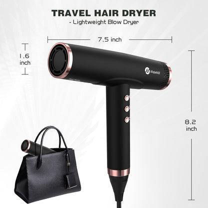 slopehill Hair Dryer - Professional Ionic Hairdryer, High-Speed Blow Dryer for Fast Drying, Home & Salon & Travel, Low Noise, Lightweight Compact Ceramic Blowdryer