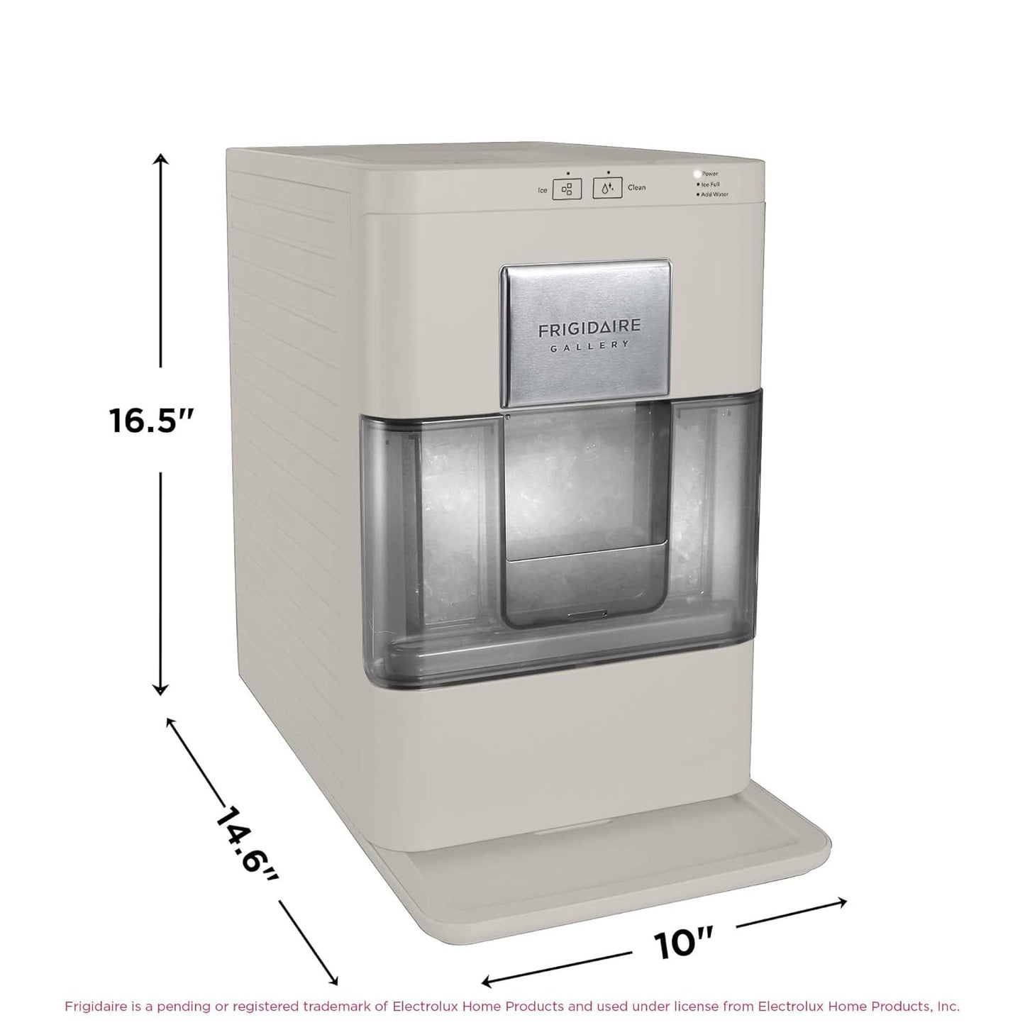 FRIGIDAIRE Gallery EFIC255 Countertop Crunchy Chewable Nugget Ice Maker, 44lbs per Day, Auto Self Cleaning, 2.0 Gen, Navy