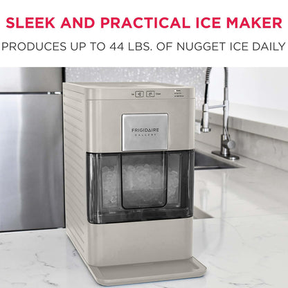 FRIGIDAIRE Gallery EFIC255 Countertop Crunchy Chewable Nugget Ice Maker, 44lbs per Day, Auto Self Cleaning, 2.0 Gen, Navy
