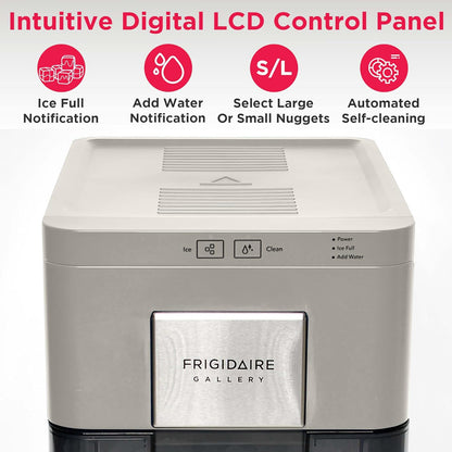 FRIGIDAIRE Gallery EFIC255 Countertop Crunchy Chewable Nugget Ice Maker, 44lbs per Day, Auto Self Cleaning, 2.0 Gen, Navy