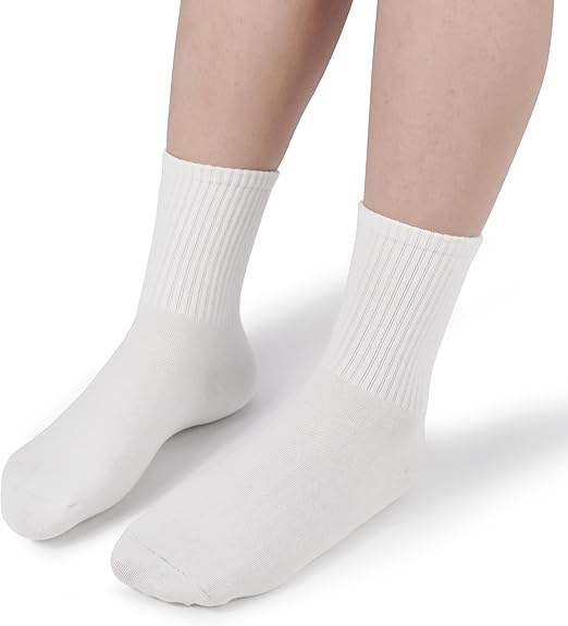 BomKinta Women Casual Calf Socks - Cute Cotton Crew Socks - Soft Above Ankle Sock Gifts 6 Pairs Size 5-10