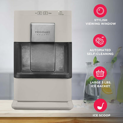 FRIGIDAIRE Gallery EFIC255 Countertop Crunchy Chewable Nugget Ice Maker, 44lbs per Day, Auto Self Cleaning, 2.0 Gen, Navy