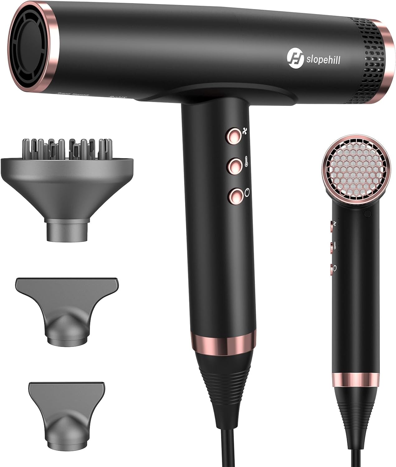 slopehill Hair Dryer - Professional Ionic Hairdryer, High-Speed Blow Dryer for Fast Drying, Home & Salon & Travel, Low Noise, Lightweight Compact Ceramic Blowdryer
